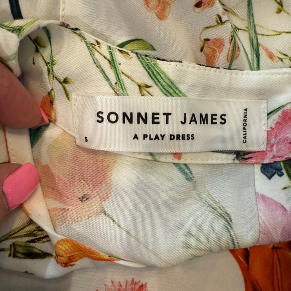 Sonnet James Brielle Floral Print modest Dress 45621 - Picture 11 of 13